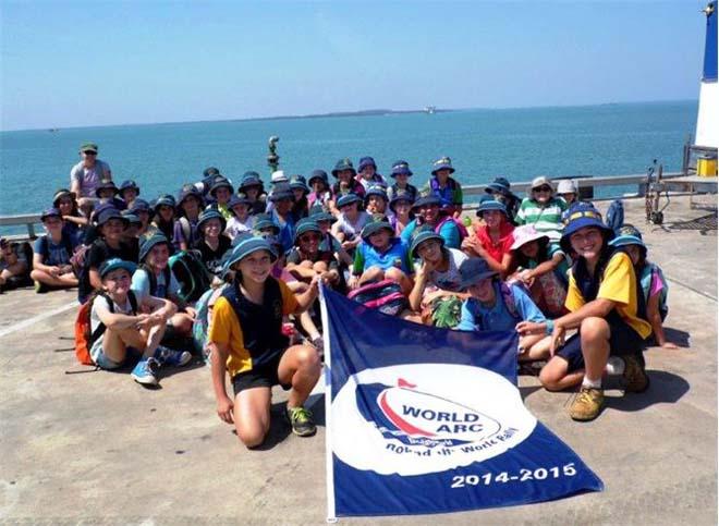 Casuariana Students at the World ARC start from Darwin to Bali © World Cruising Club http://www.worldcruising.com